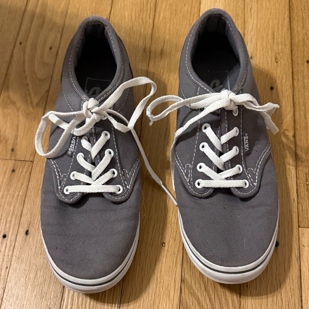 Vans Charcoal Sneakers with White Accents